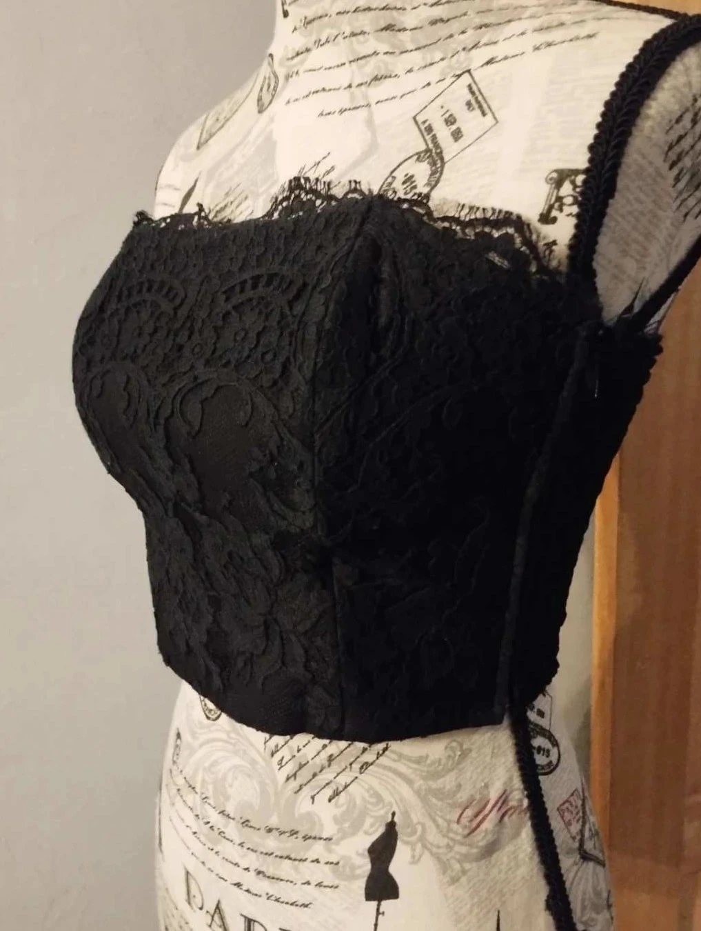 Lace-lined underwire bustier, Souleiado – photo 3